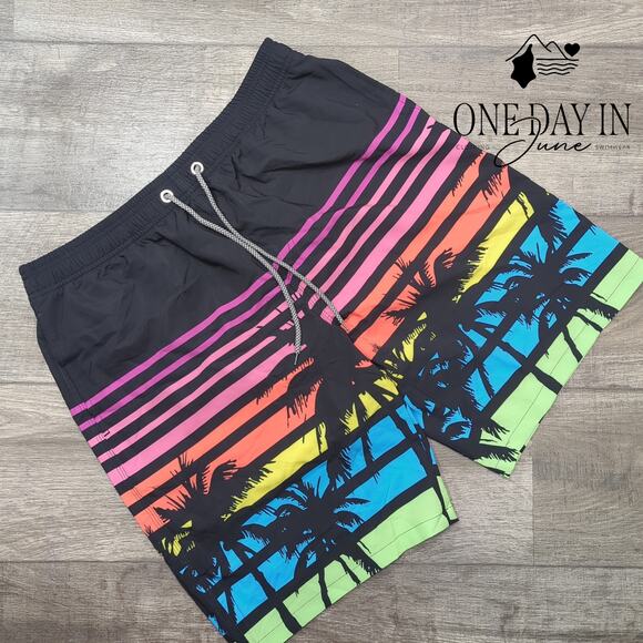 Adisputent Tropical Boardshorts Size L - Picture 2 of 6